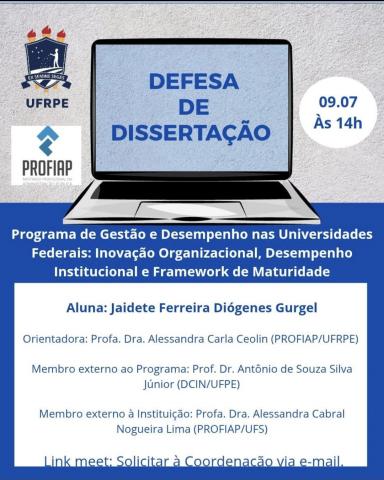Defesa de Dissertação